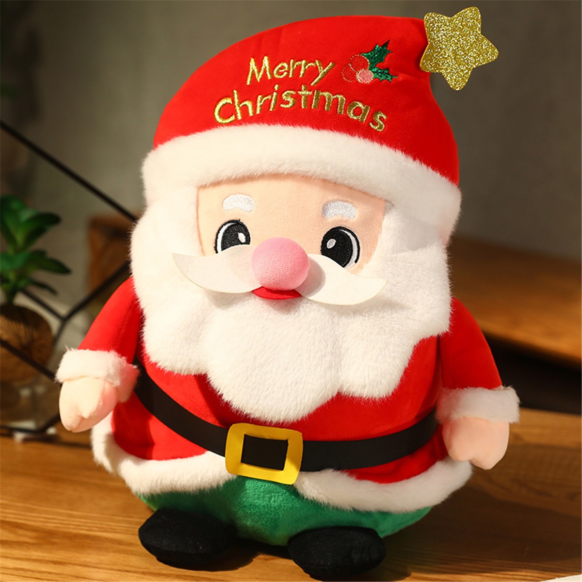 Christmas gift Santa Claus doll plush toy tree pillow apple bag little elk doll snowman doll
